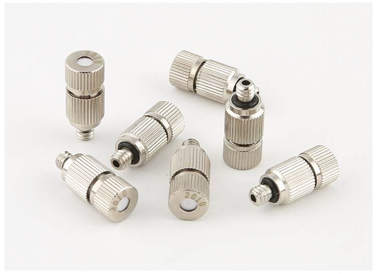 0.1-0.5mm Thread 316 Brass Spray Nozzle for Disinfection, Cooling, Dust Removal Spray Equipment